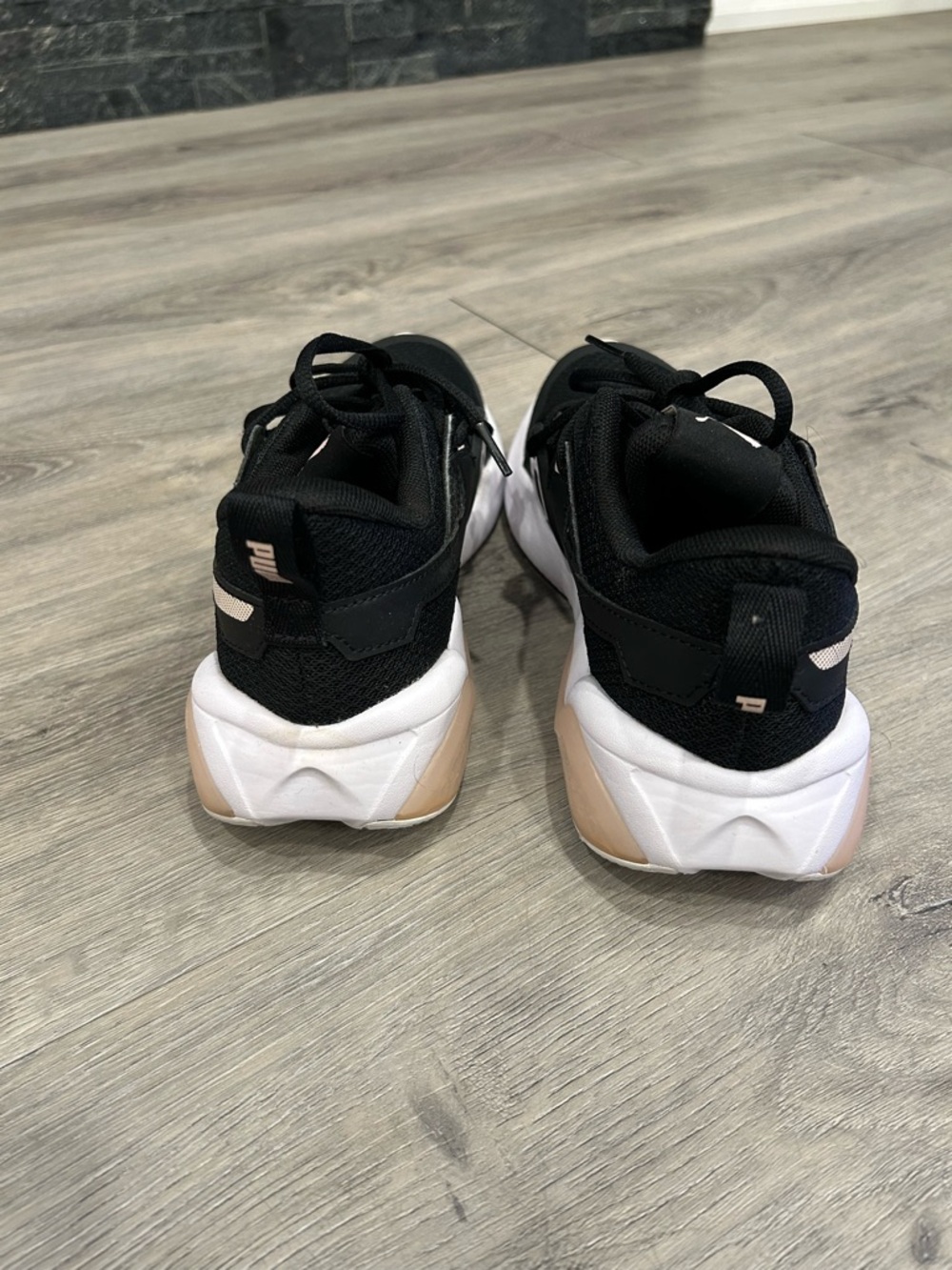 Puma Black and Pink SoftFoam+ Athletic Sneakers - Picture 4 of 6